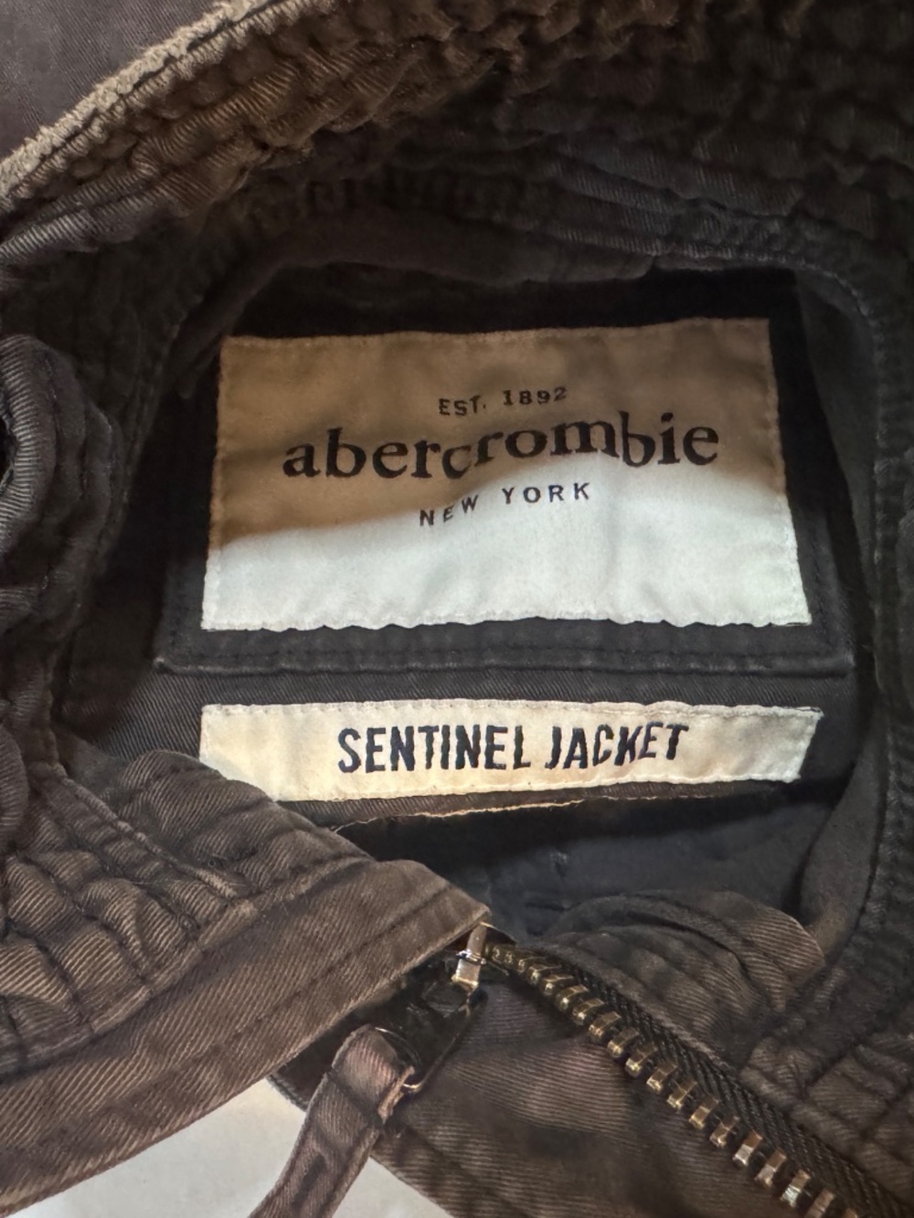 Abercrombie And Fitch Women's Medium Utility Military Jacket Brown Many Pockets - Picture 9 of 11